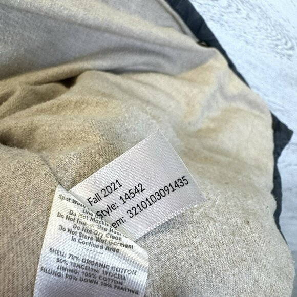 Marine Layer Puffer Vest Mens Size Small Flannel Lined Down Fill Snap Front - Picture 8 of 8